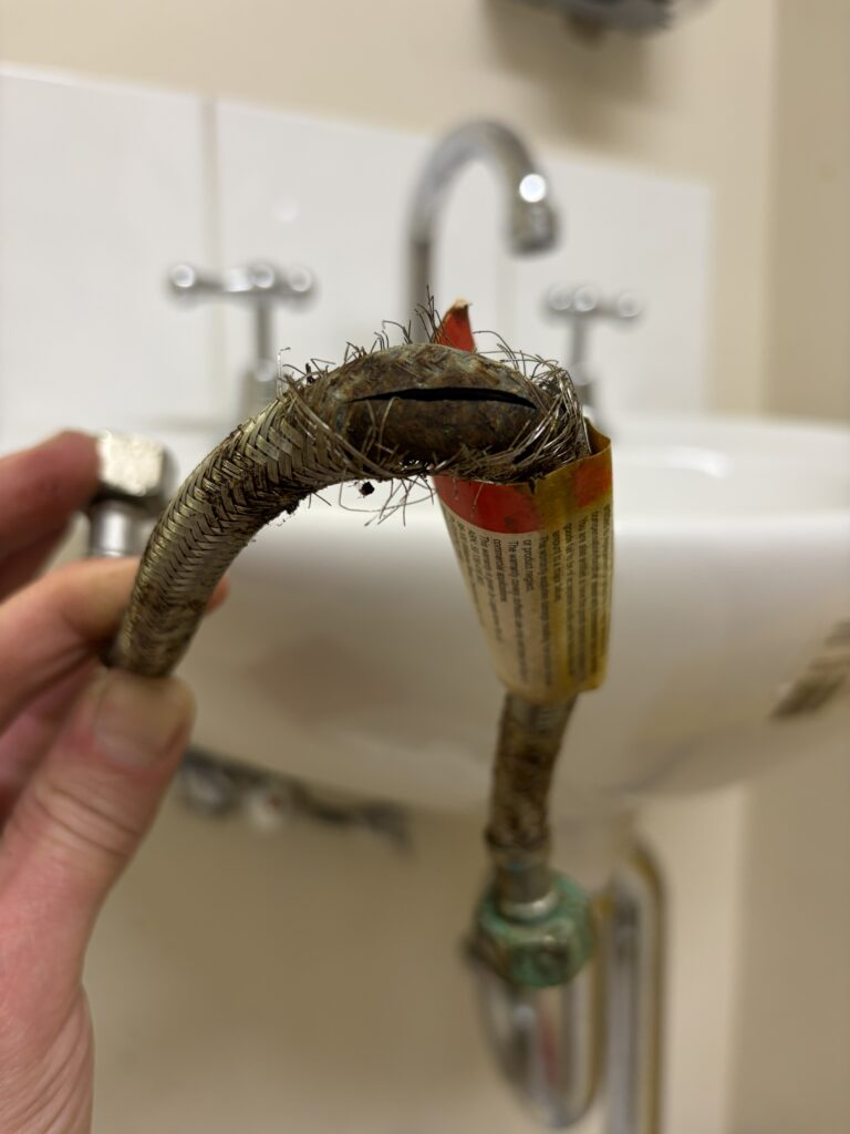 burst flexy water connection